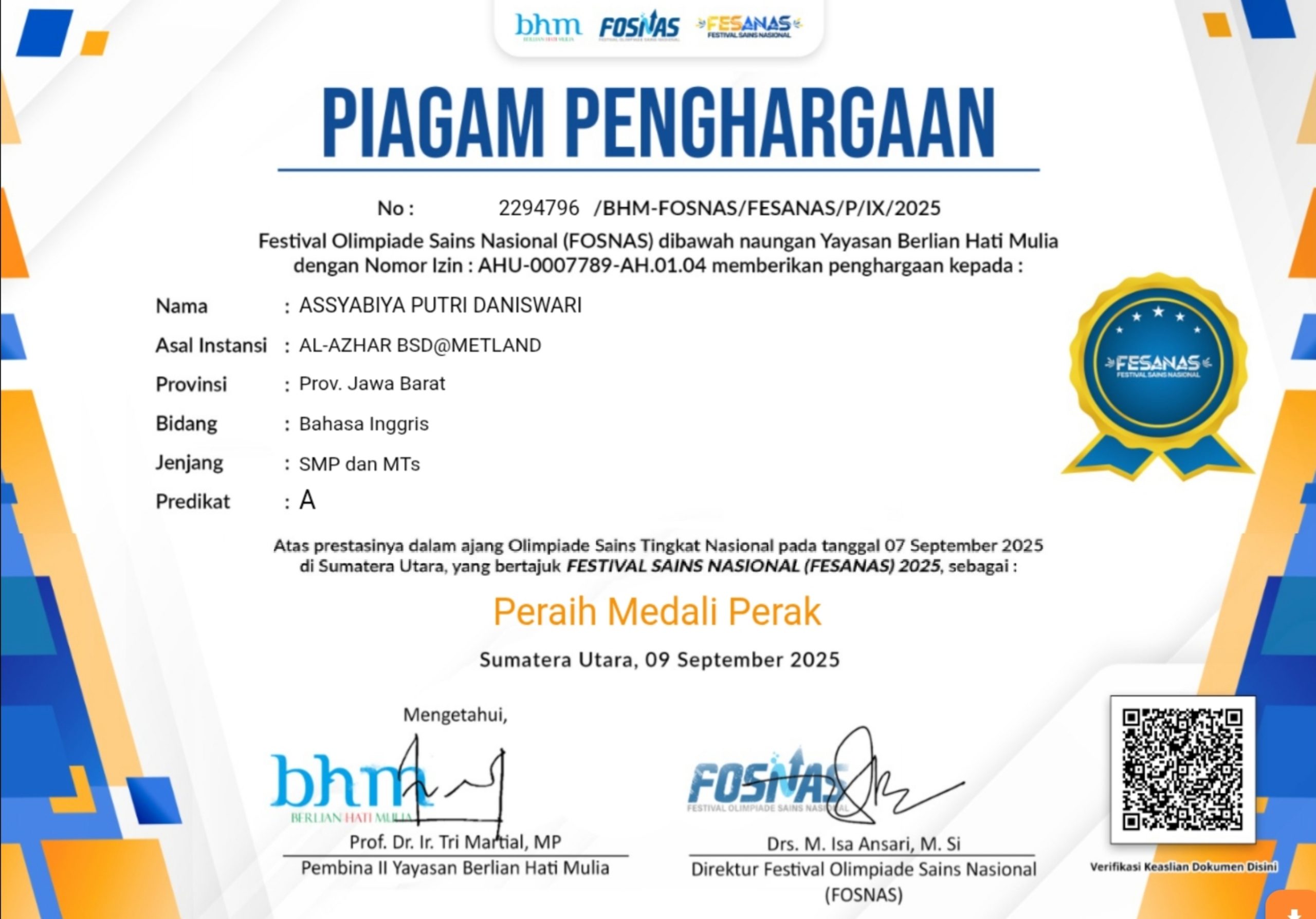 SMP%20Islam%20Al Azhar%20BSD@Cileungsi